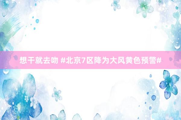 想干就去吻 #北京7区降为大风黄色预警#