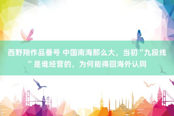 西野翔作品番号 中国南海那么大，当初“九段线”是谁经营的，为何能得回海外认同