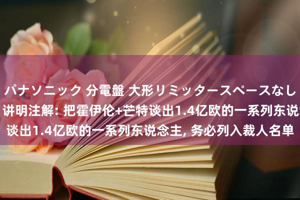 パナソニック 分電盤 大形リミッタースペースなし 露出・半埋込両用形 讲明注解: 把霍伊伦+芒特谈出1.4亿欧的一系列东说念主, 务必列入裁人名单